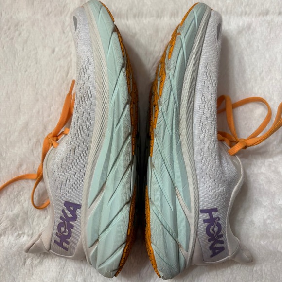 Hoka One Clifton 8 Womens 6.5 Running Shoes Baby Blue White BDBW 1119394 - Picture 6 of 8